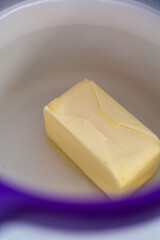 Melting unsalted butter