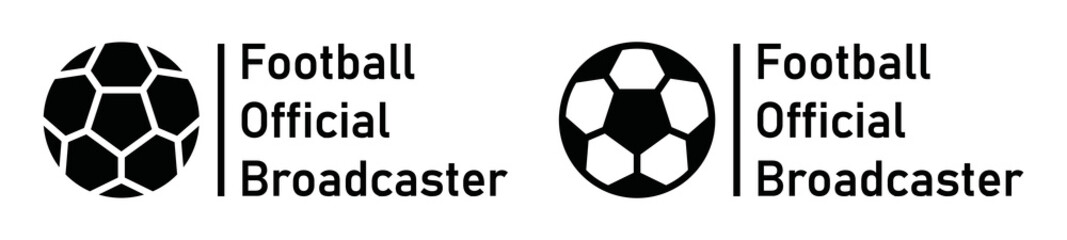 Fototapeta premium Football official broadcaster icon. Football icon, vector illustration