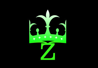 Z royal Logo Design Template Vector monogram.