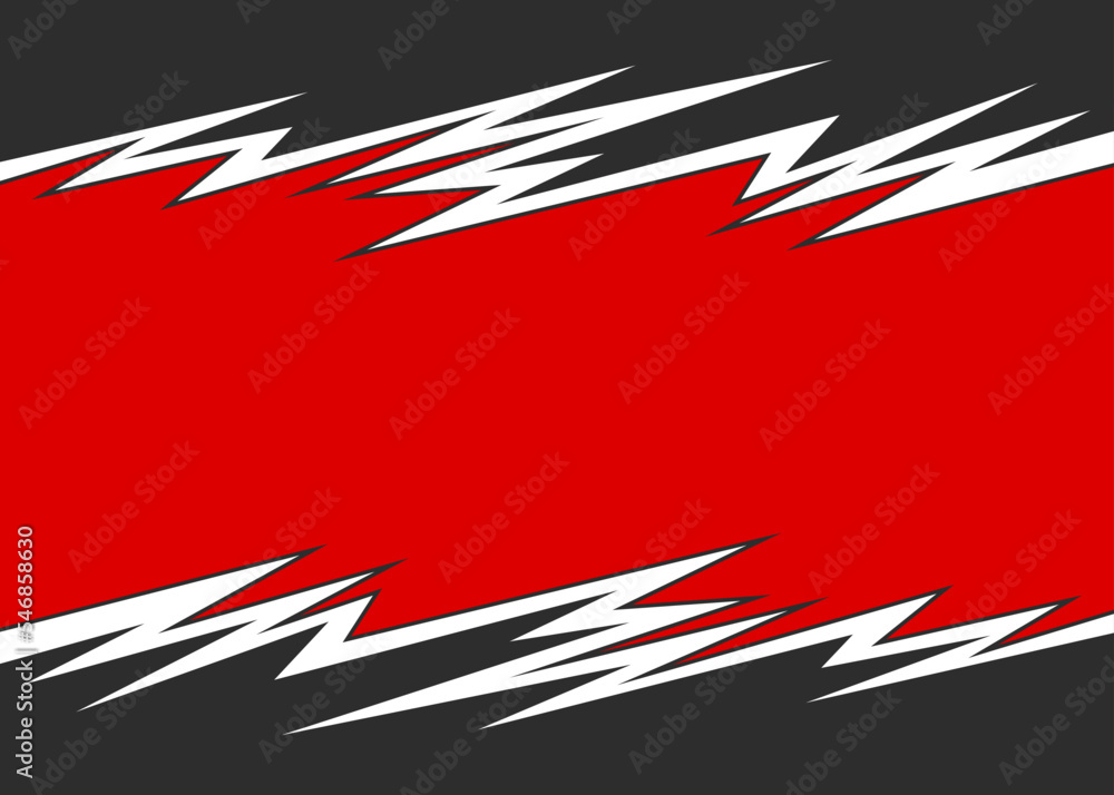 Poster abstract background with jagged spike pattern and with some copy space area