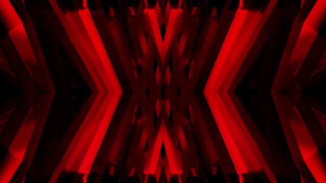 Red space VJ loop background crystall party