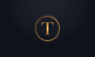 Dot circle logo and dot circle tech symbol with letters and technology dot circle icon letter