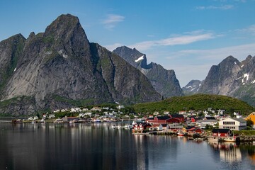 Beautiful view of the Lofoten Islands in Norway