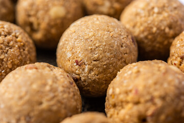Til Gul laddoo, Sesame jaggery ball, til ke laddo or tilgul for Makar Sankranti Festival in India