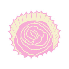 Obraz premium Rose Chocolate Hand Drawn