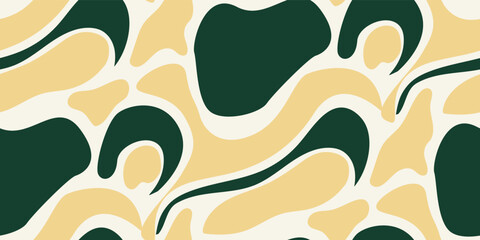 Abstract Hand Drawn Various Shapes Vector Objects Contemporary Modern Illustration Seamless Pattern Trendy Fashion Colors Perfect for Allover Fabric Print