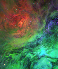 abstract background with swirling space