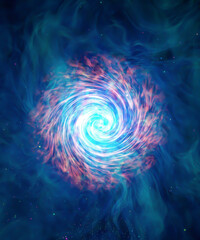 Fototapeta na wymiar Background with spiral galaxy space