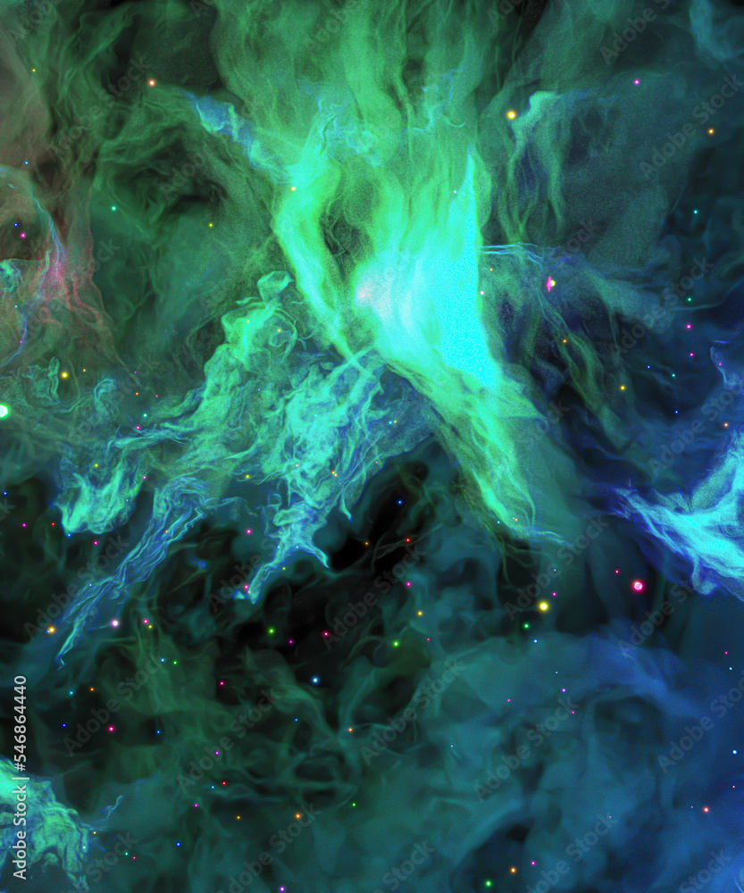 Wall mural visualization of fractal realms texture background