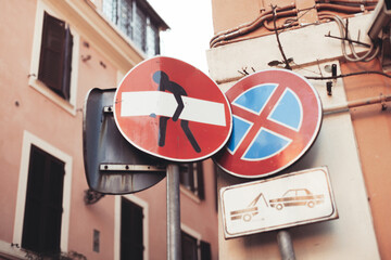 Changed road signs, various interesting drawings and slogans on the streets of the city.