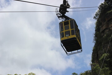 Cableway, Parque Nacional de Ubajara, Cear&aacute;, Brasil.