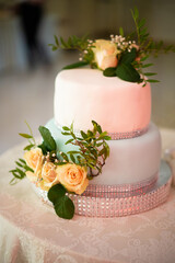 delicious sweet dessert, cake, candy bar on celebration