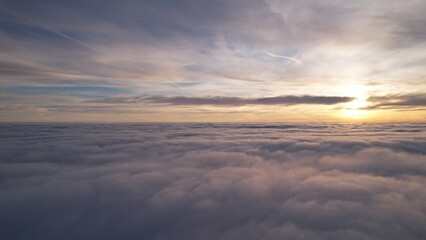 Fototapeta na wymiar sun above the clouds