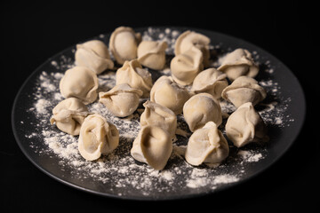 fresh dumplings on a plate