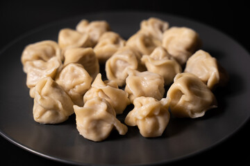 fresh dumplings on a plate