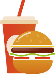 Drink and Burger Icon