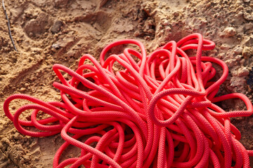 Red Climbing Rope
