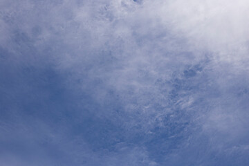clouds on the blue sky