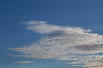 clouds on the blue sky