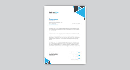 Modern business letterhead template design
