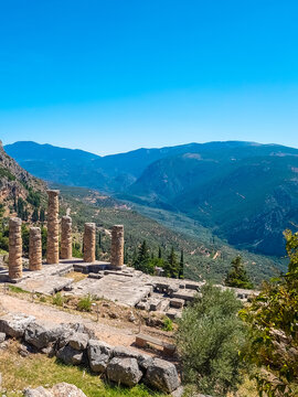 Temple of Apollo Overlooking Valley