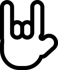 hand icon image. minimalist illustration in vector. Sign are given by hand