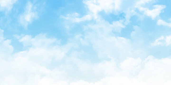 Beautiful blue and white sky background textures. Blue sky with cloud