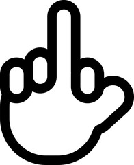 Hand icon image. minimalist illustration. Signs are given by hand