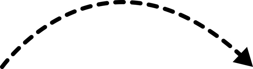 Dashed Line Arrow
