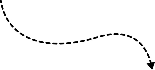 Dashed Line Arrow