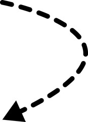 Dashed Line Arrow