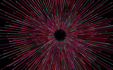 Abstract circular geometric background. Starburst dynamic centric motion pattern