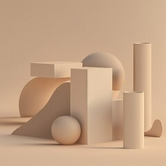 Illustration about wooden objects. Made by AI.