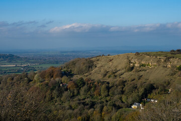 View point at Birdlip above Gloucester  