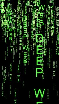Deep web text code matrix style