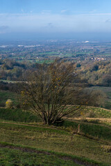 Fototapeta na wymiar View point at Birdlip above Gloucester 