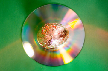 gold egg and CD 