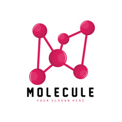 Neuron Logo, Molecule Logo Design, Vector AND, Template Illustration