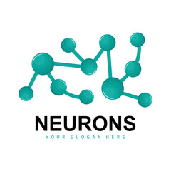 Neuron Logo, Molecule Logo Design, Vector AND, Template Illustration