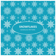 Winter Snowflakes, seamless pattern background and Christmas design