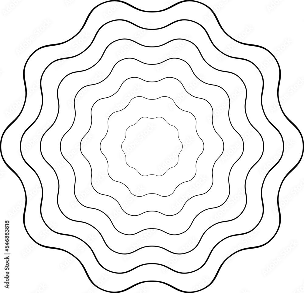 Poster lines in circle form . spiral vector illustration .big collection of round logos . . abstract geomet