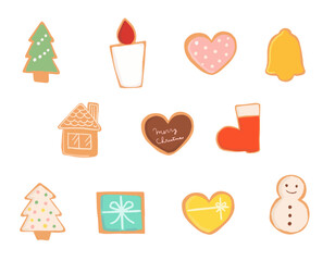 クリスマス　カラフルなアイシングクッキー