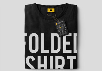 Folded T Shirt Mockup