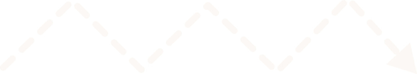 Arrow Dotted Line Straight For Decoration Minimal