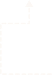 Arrow Dotted Line Straight For Decoration Minimal