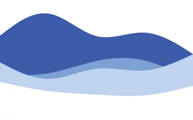 Deurstickers Creative Waves Blue background. Dynamic shapes composition. Vector illustration © Muhammad