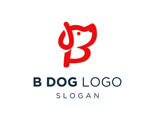 Logo design about Dog on a white background. created using the CorelDraw application.