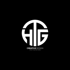 Circle letter H T G creative logo