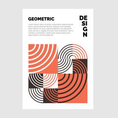 Colorful geometric Brochure background