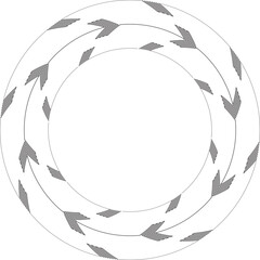 Lines in Circle Form . Spiral Vector Illustration .Technology round Logo . Design element . Abstract Geometric shape . Striped border frame for image